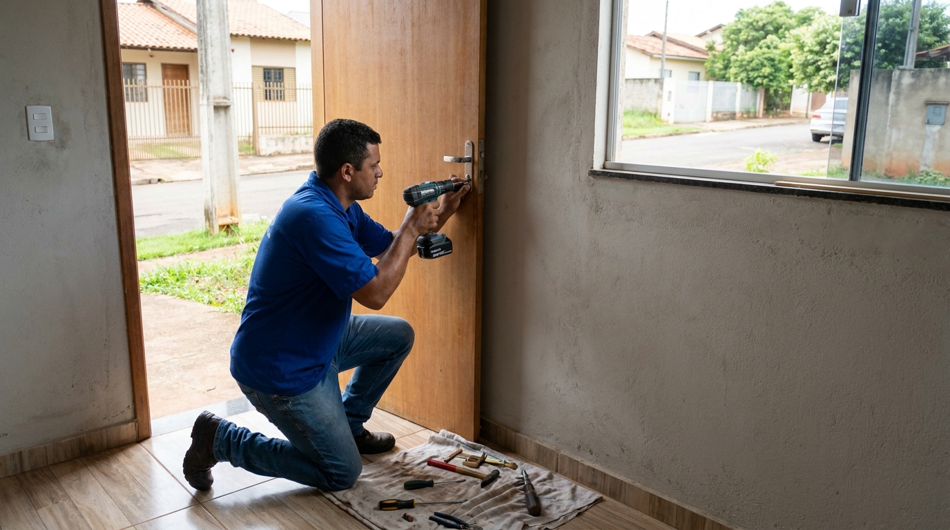 Instalação de Fechadura de Porta em Serra‑ES